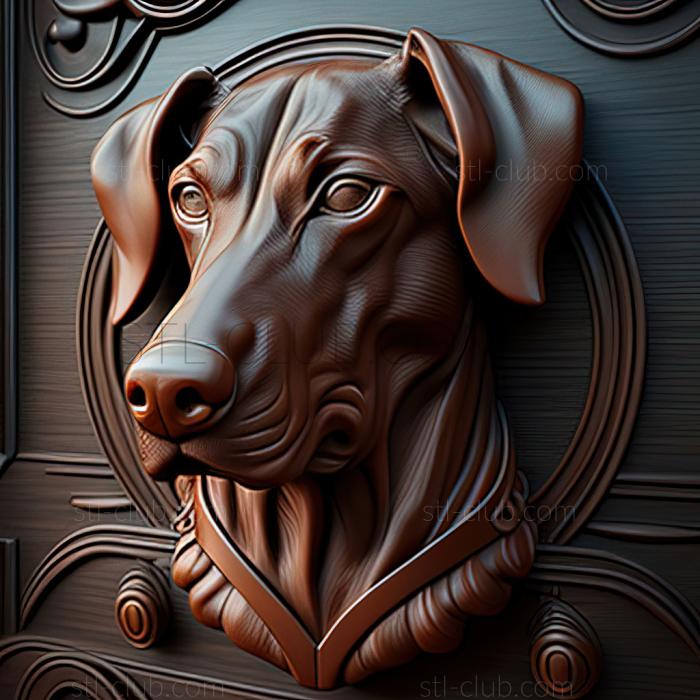 3D model Dobermann movie (STL)